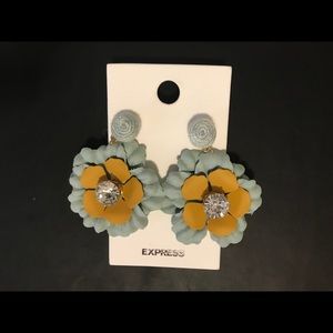 Express floral statement earrings